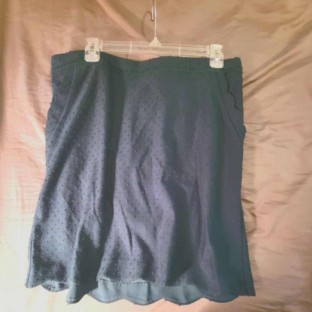 Size XL, Skies Are Blue, 1920's-style, Green Above-the-knee Skirt